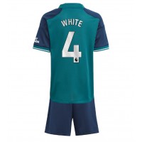 Arsenal Benjamin White #4 Tredje trøje Børn 2023-24 Kortærmet (+ Korte bukser)